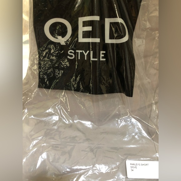 NWT QED Style Golf Shorts Parley’s Dove Gray Size 34 - Picture 5 of 5